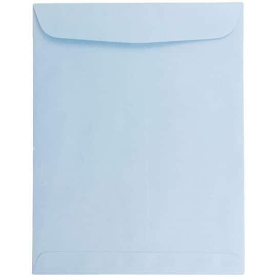 JAM Paper 10" x 13" Pastel Baby Blue Open End Catalog Envelopes